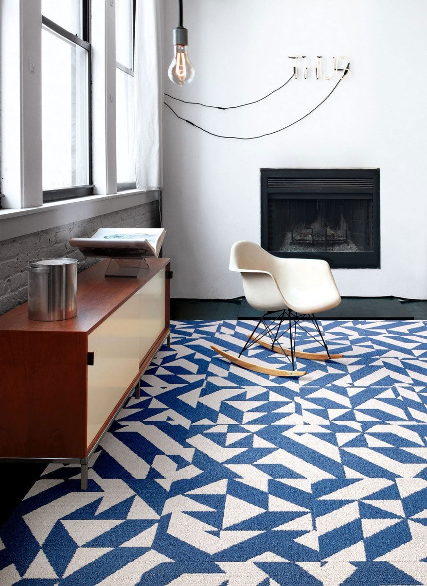 Flor Design Challenge In Atlanta Thou Swell Flor Twisted Spokes Tiles On Thou Swell